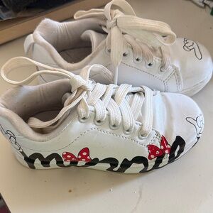 Ground Up Minnie Mouse Sneakers Toddler Girls White Size10